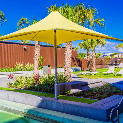 Pimpama Sports Hub - Sunset Centre Column Umbrella