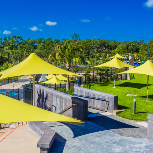 Pimpama Sports Hub - Sunset Centre Column Umbrella