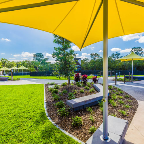 Pimpama Sports Hub - Sunset Centre Column Umbrella