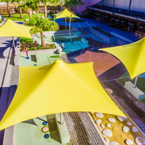 Pimpama Sports Hub - Sunset Centre Column Umbrella